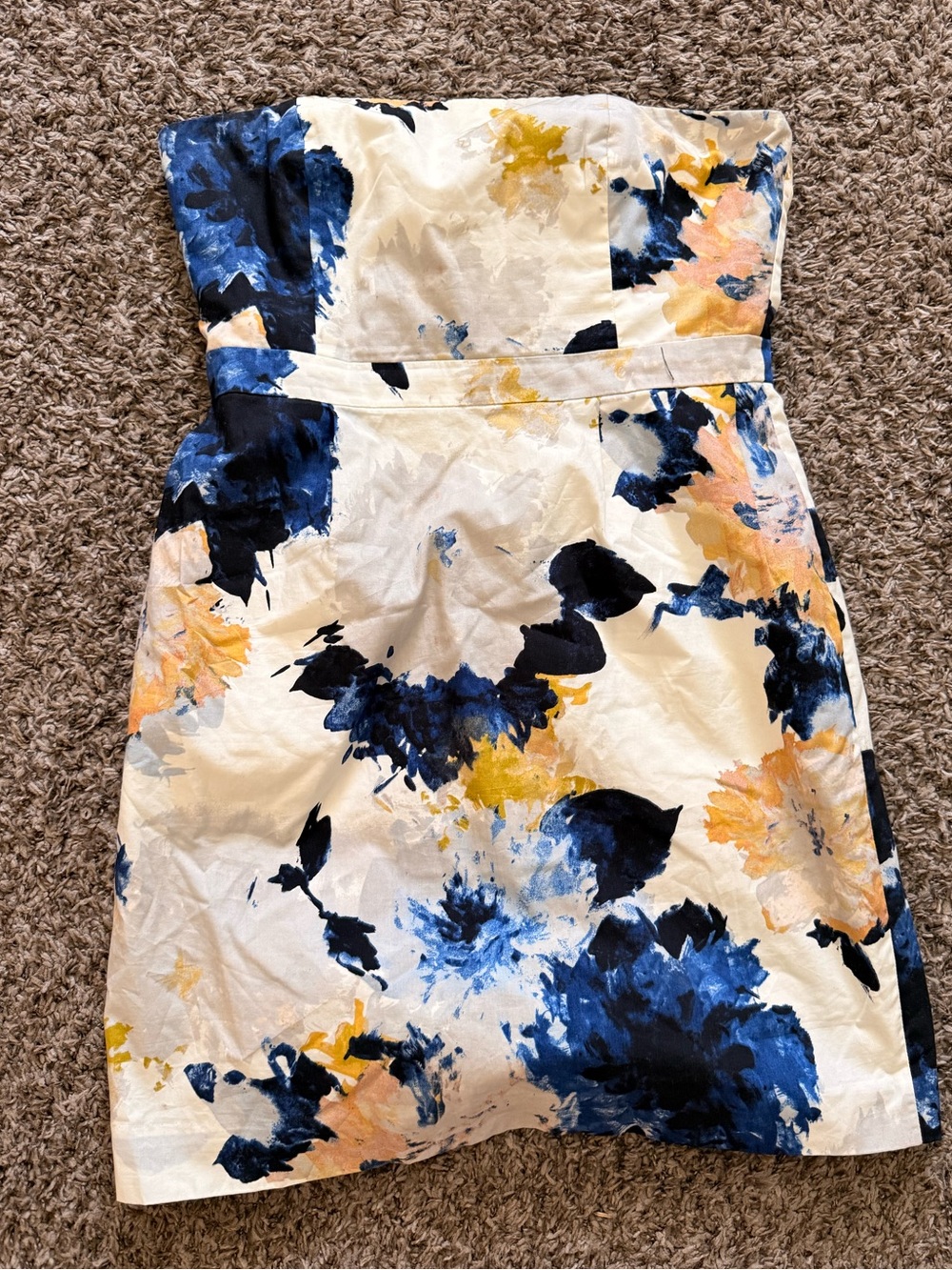 Watercolor Floral J.Crew Dress with pockets